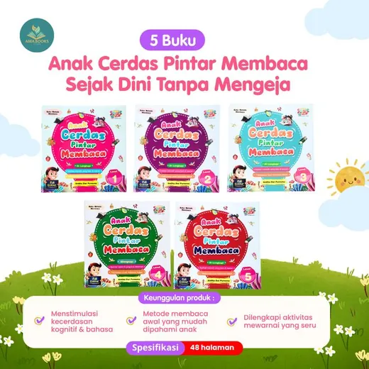 5 Buku Anak Cerdas Pintar Membaca
