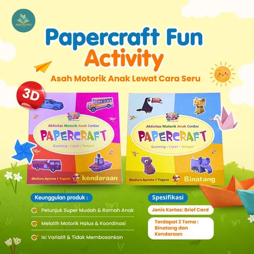 Papercraft Fun Activity — Paket Edukasi 3D